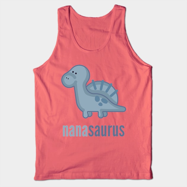 Nanasaurus Shirt Dinosaur Family Shirt Set Tank Top by DoggyStyles